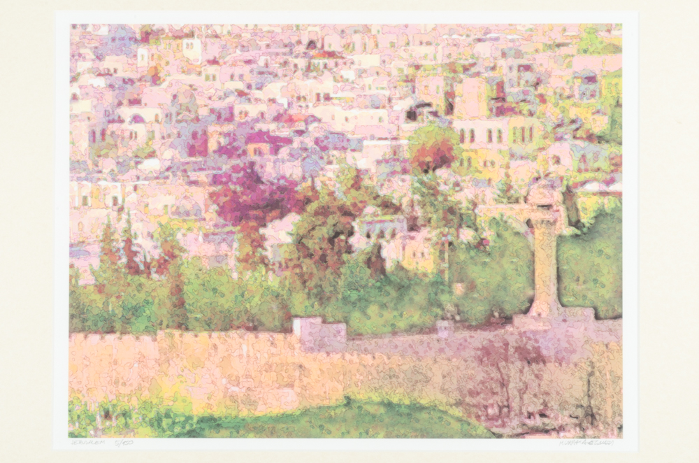 Signed Monotype Print "Jerusalem"