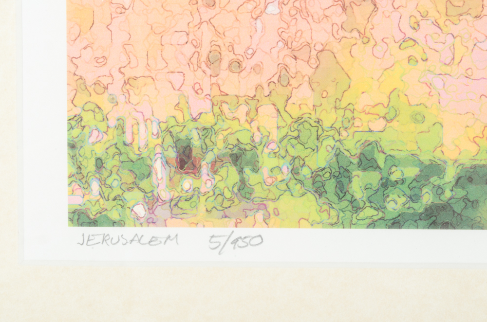 Signed Monotype Print "Jerusalem"