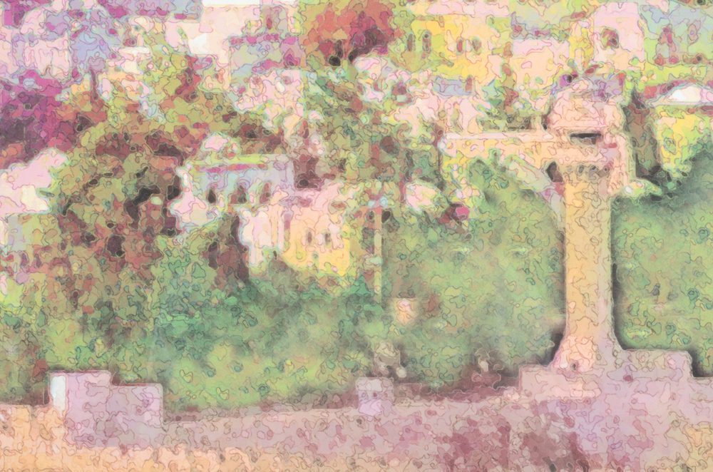 Signed Monotype Print "Jerusalem"