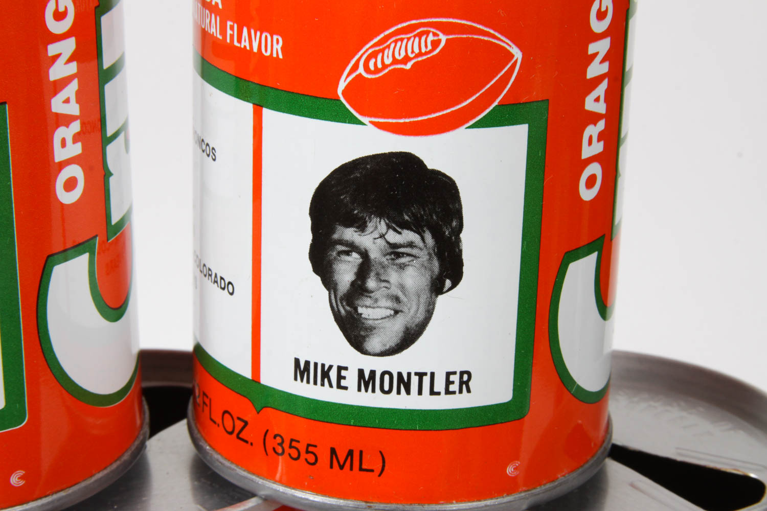 Collection of Vintage Denver Broncos Crush Soda Cans