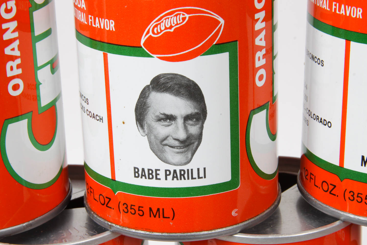 Collection of Vintage Denver Broncos Crush Soda Cans