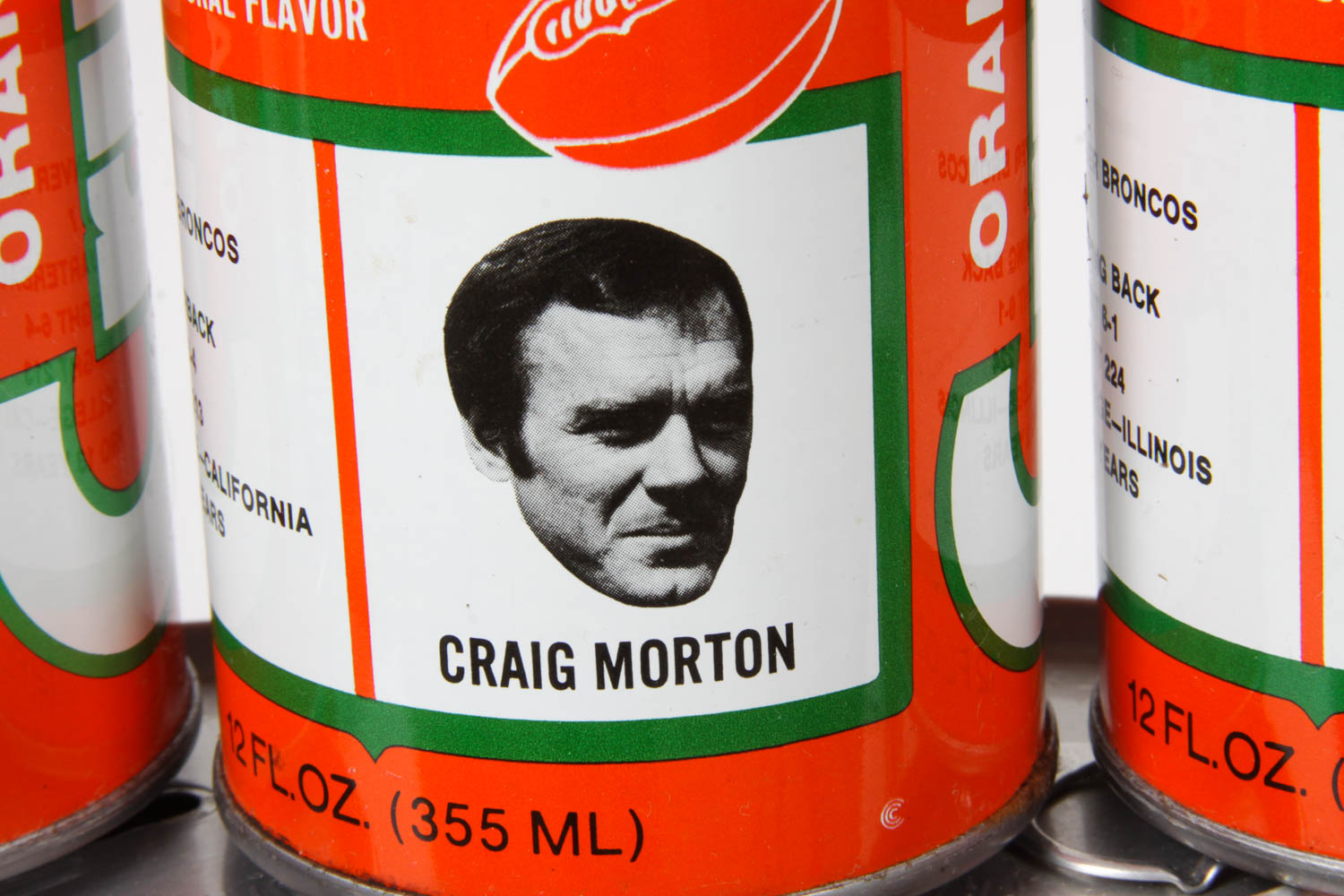 Collection of Vintage Denver Broncos Crush Soda Cans