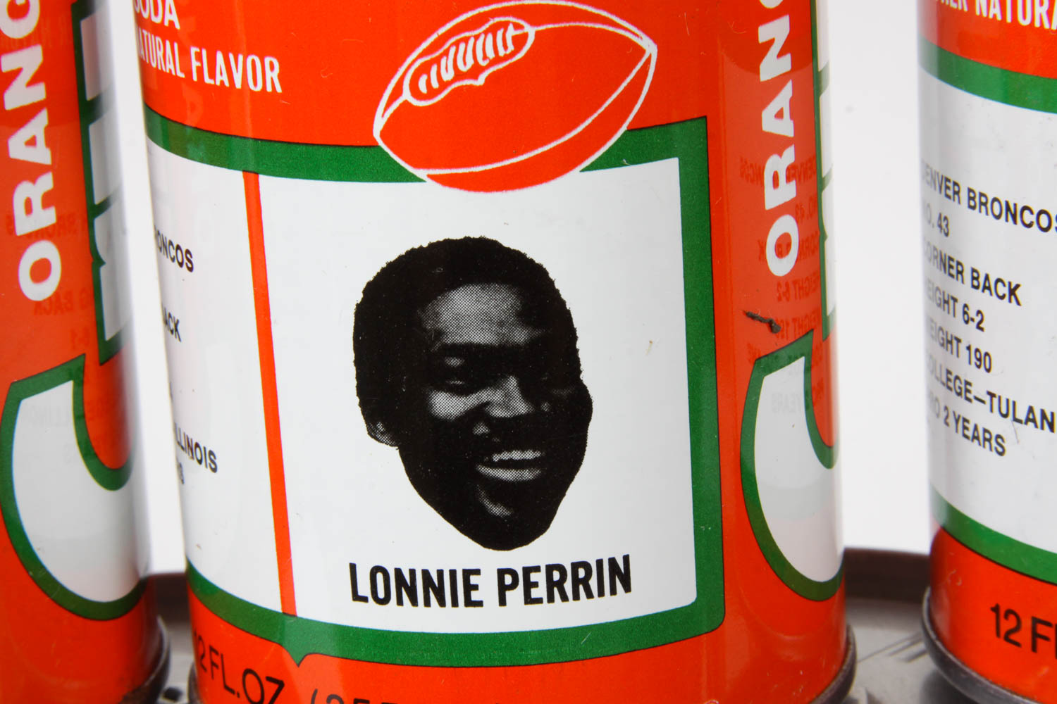 Collection of Vintage Denver Broncos Crush Soda Cans