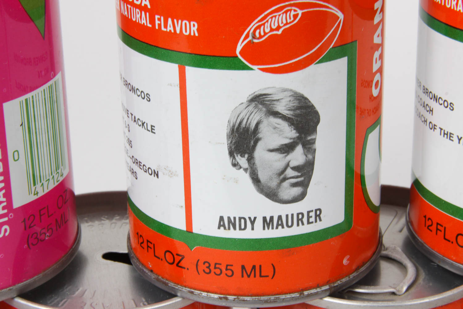 Collection of Vintage Denver Broncos Crush Soda Cans