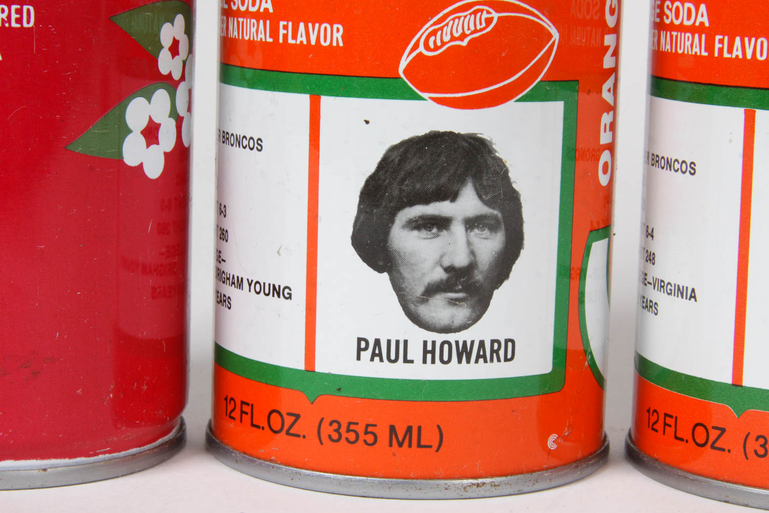 Collection of Vintage Denver Broncos Crush Soda Cans