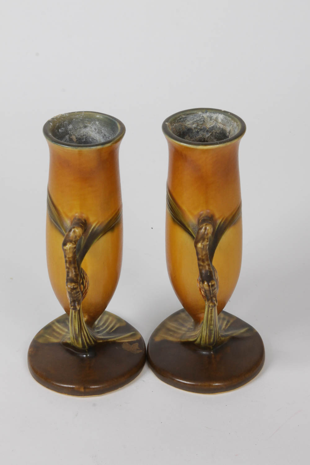 Pair of Roseville "Pinecone" Vases