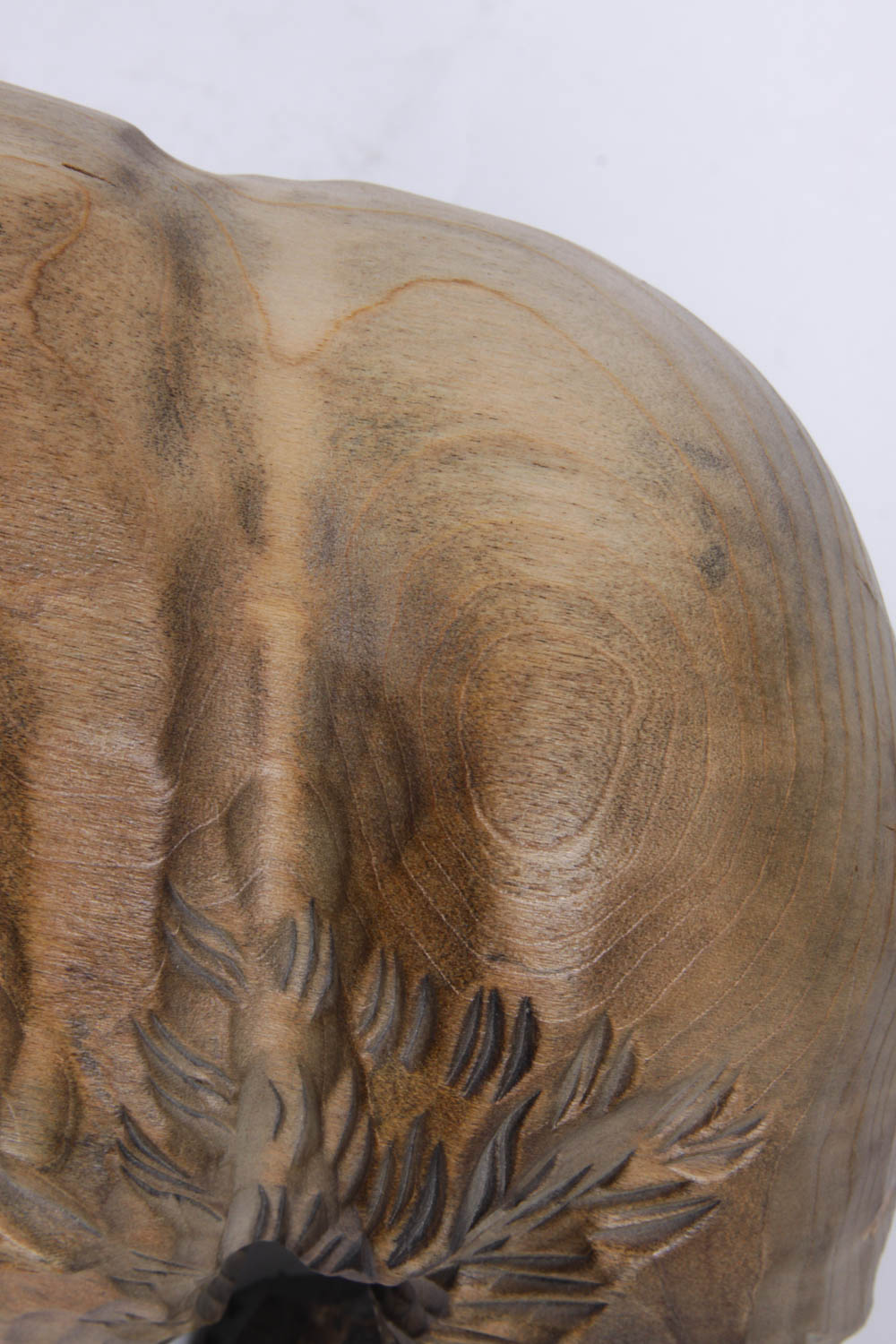 Signed Carved Ainu Wood Bear Figure