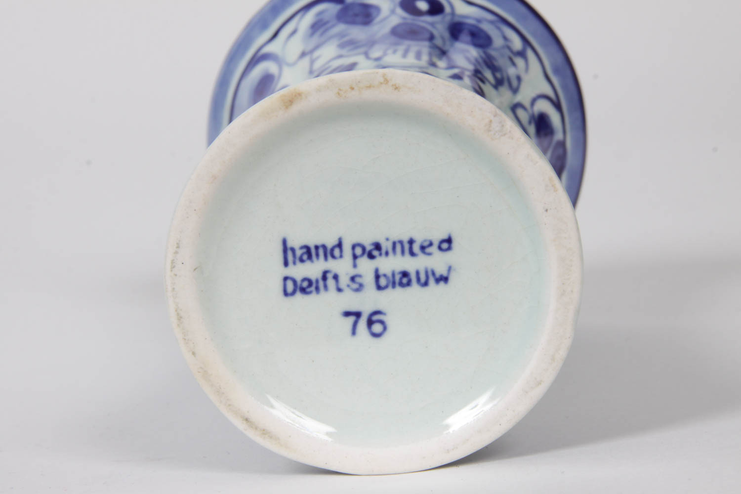 Vintage Hand Painted Delft Vase