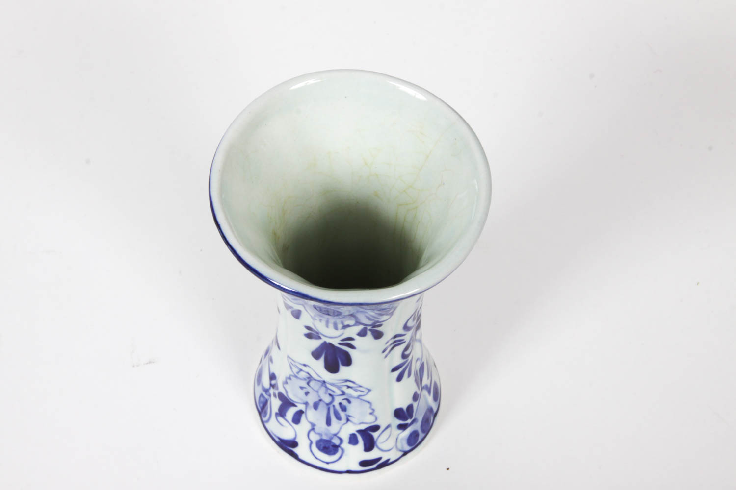 Vintage Hand Painted Delft Vase