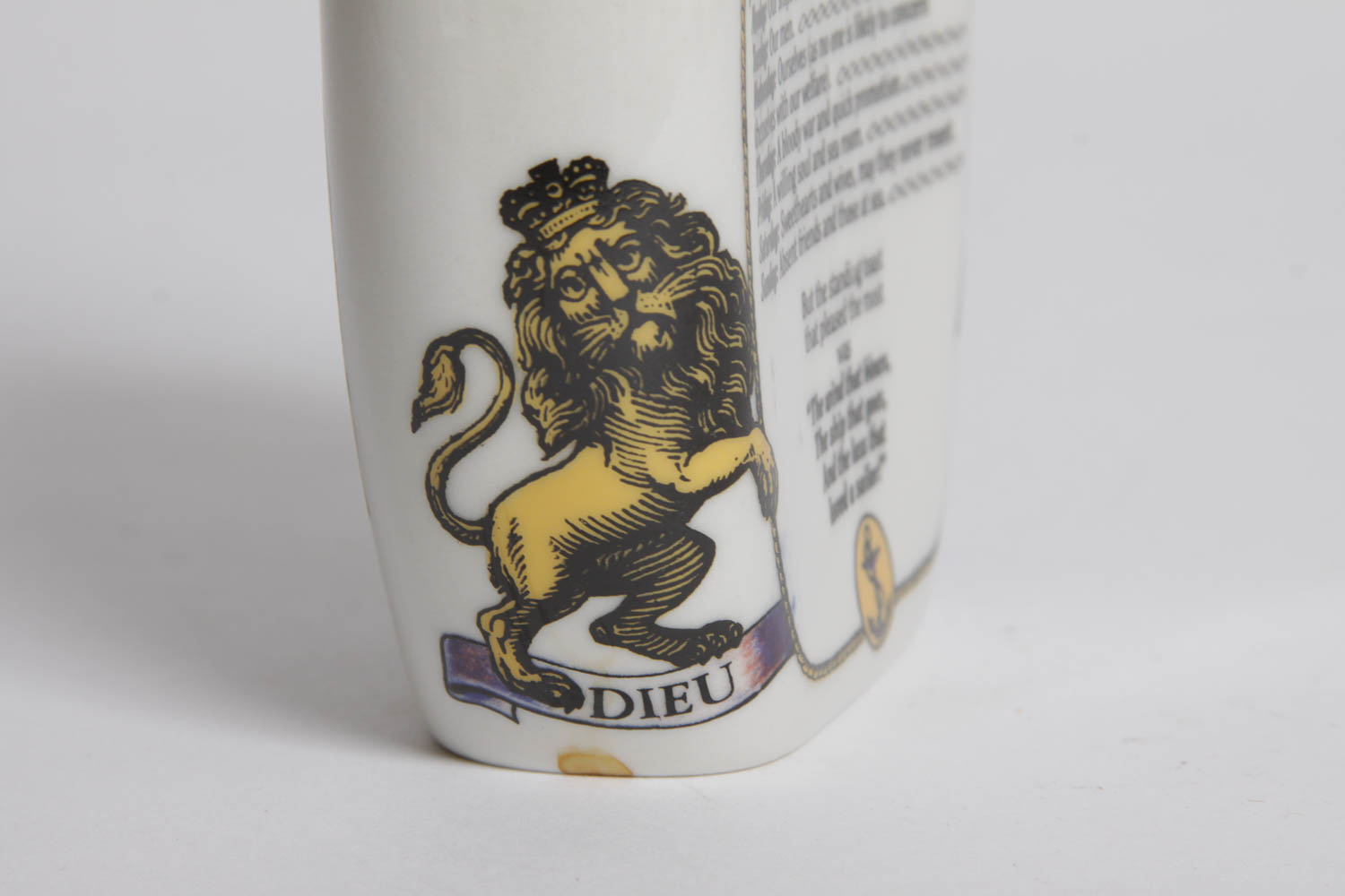 Royal Navy Themed Hand Cast Porcelain Rum Bottle