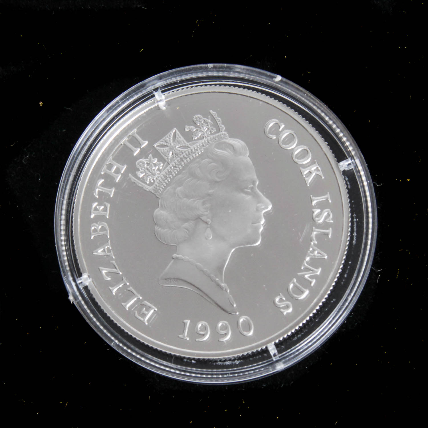 1990 Cook Islands Silver $50 Coin