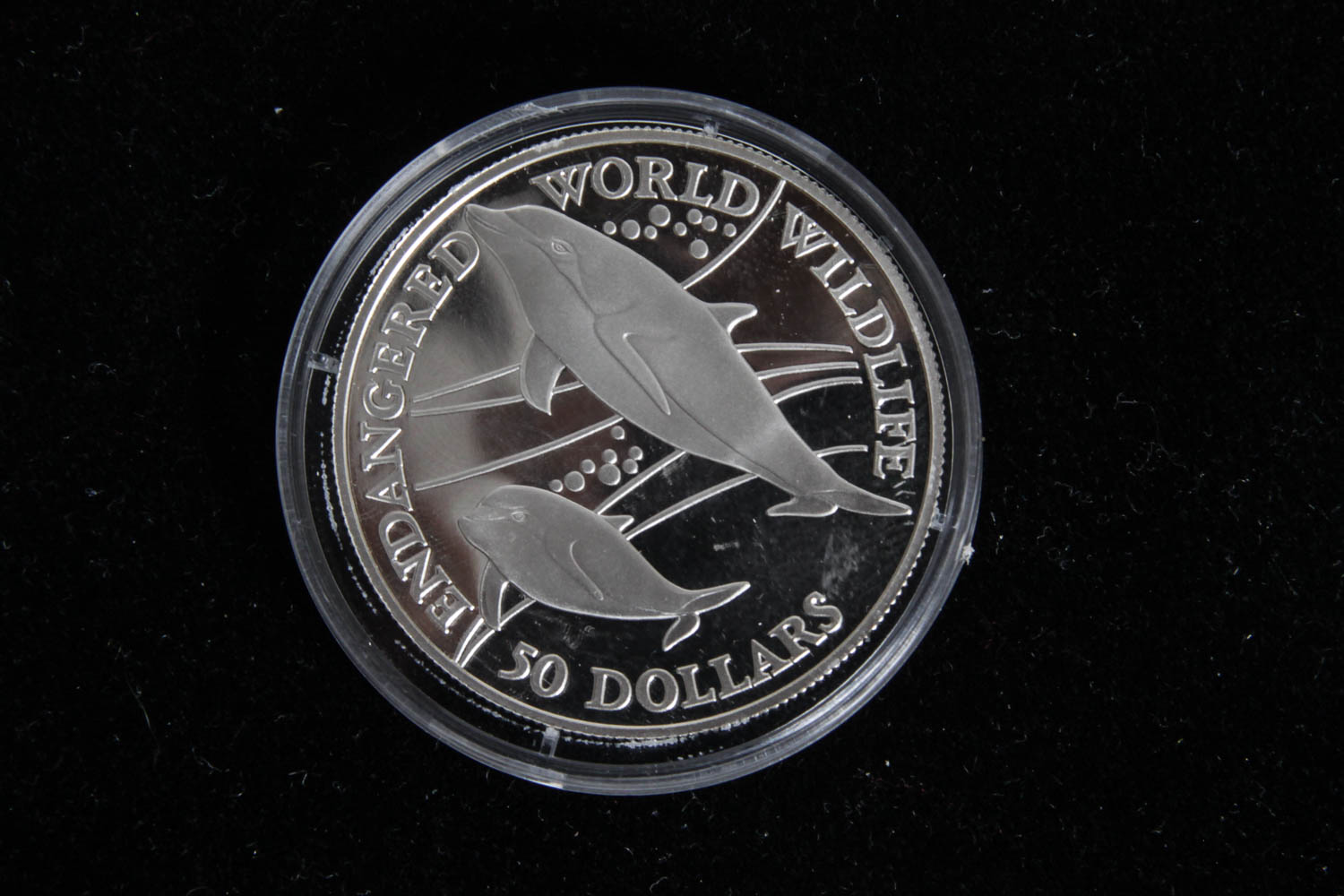 1990 Cook Islands Silver $50 Coin