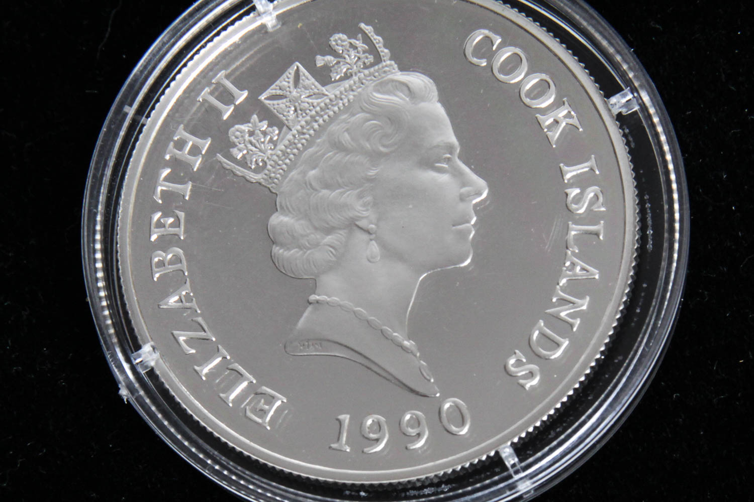 1990 Cook Islands Silver $50 Coin