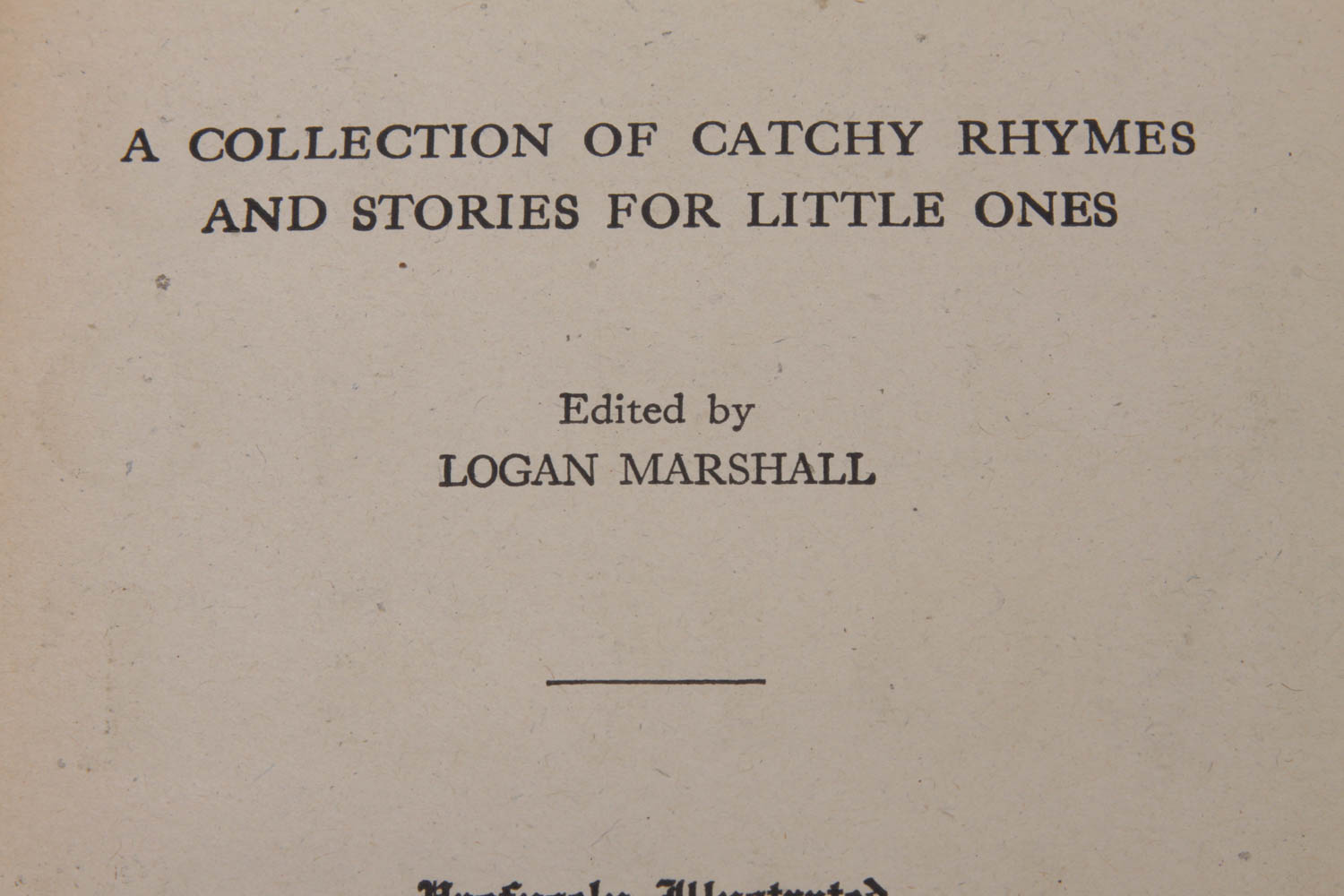 Nearly Antique Child's Book "Baby's Garden of Story and Rhyme"