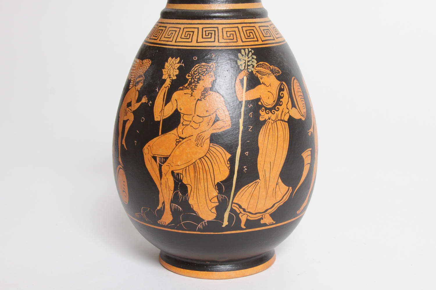 Pair of Hand-Painted Reproduction Greek Vessels