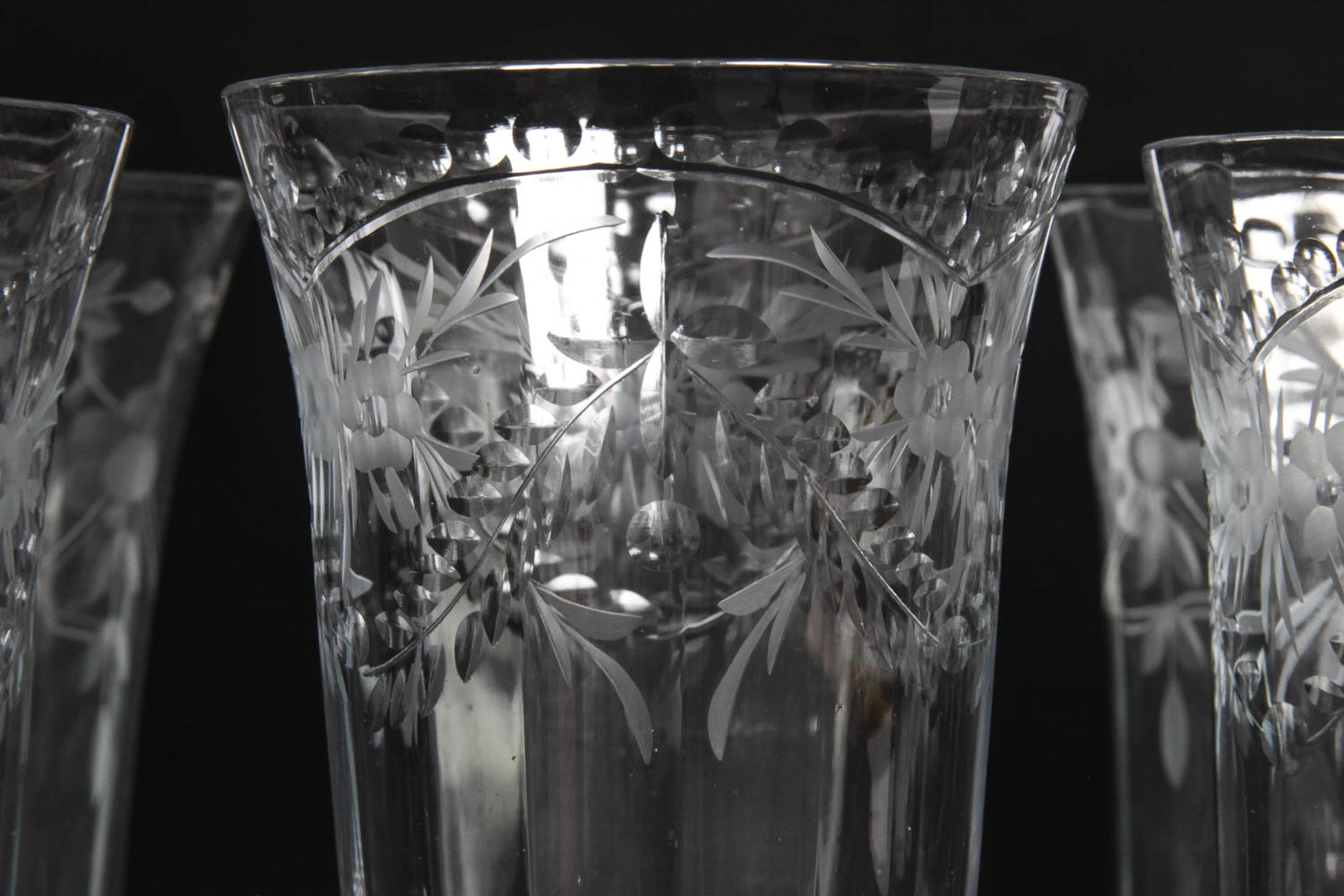 Collection of Engraved Drinking Glasses