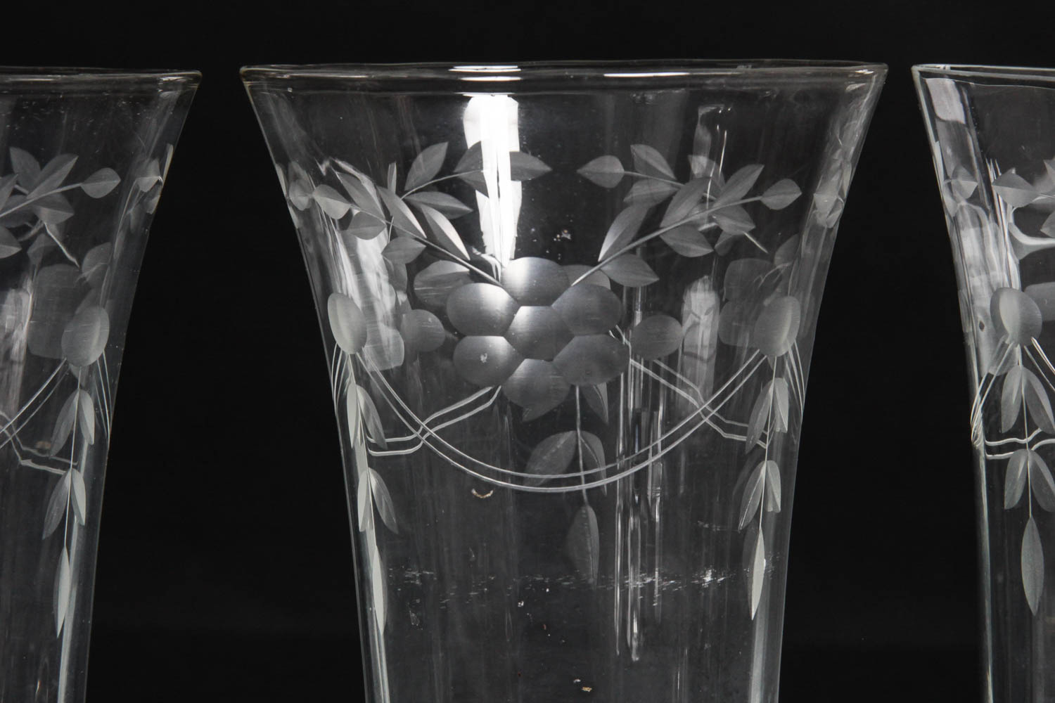 Collection of Engraved Drinking Glasses