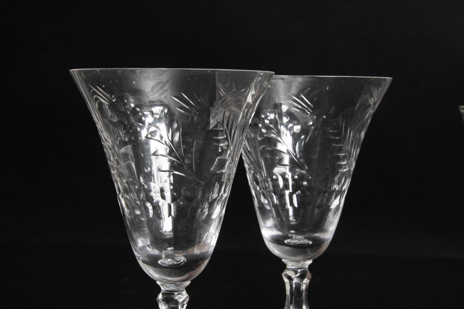 Collection of Engraved Drinking Glasses