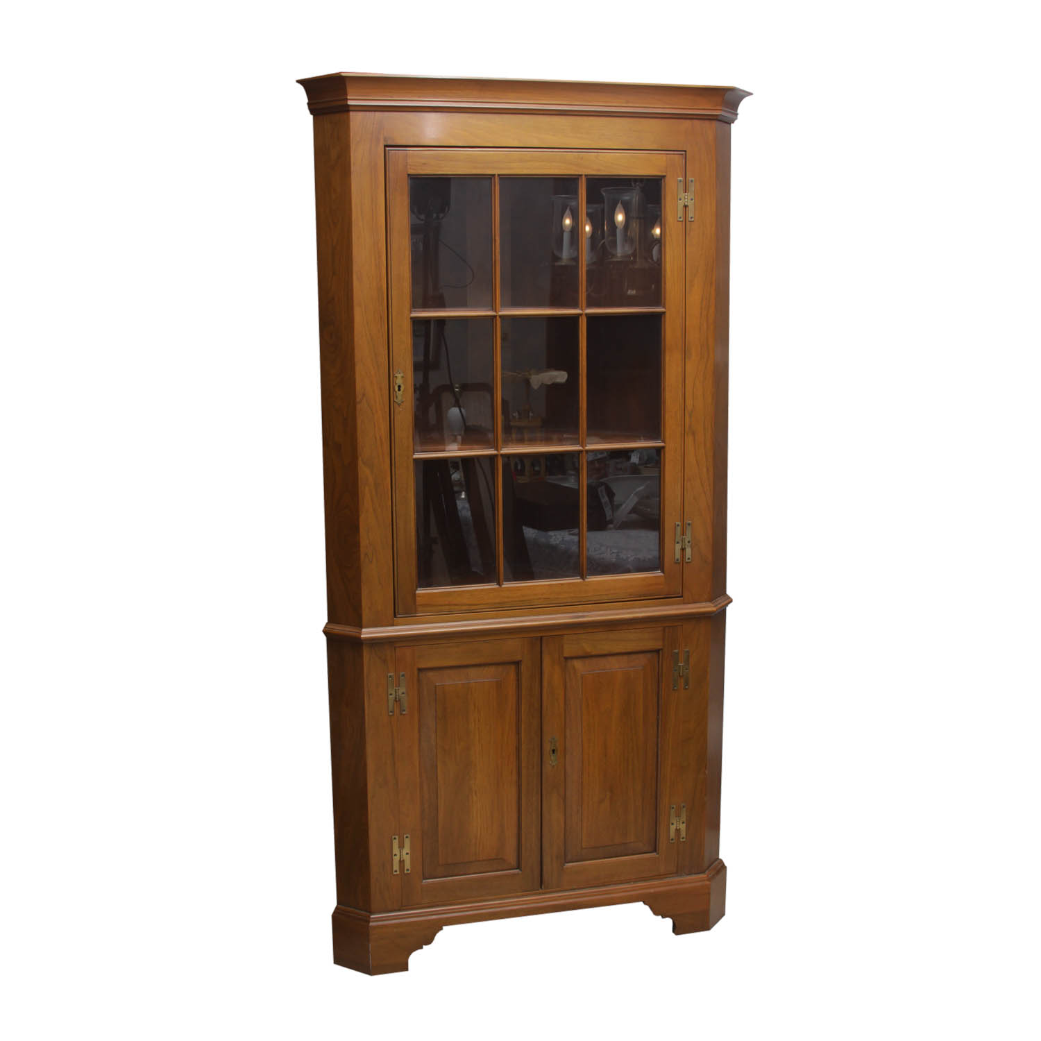 Solid Wood Corner Cabinet