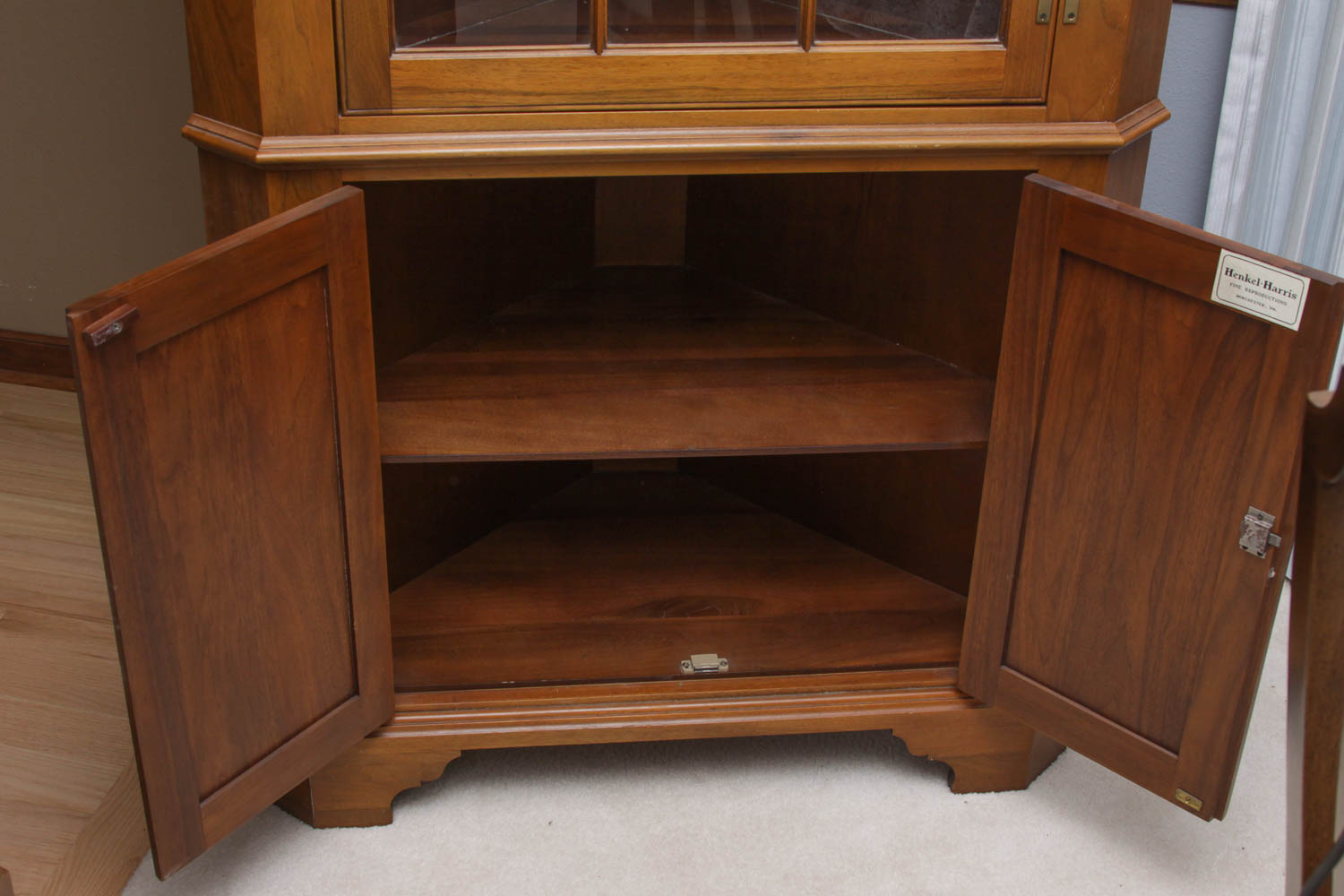 Solid Wood Corner Cabinet