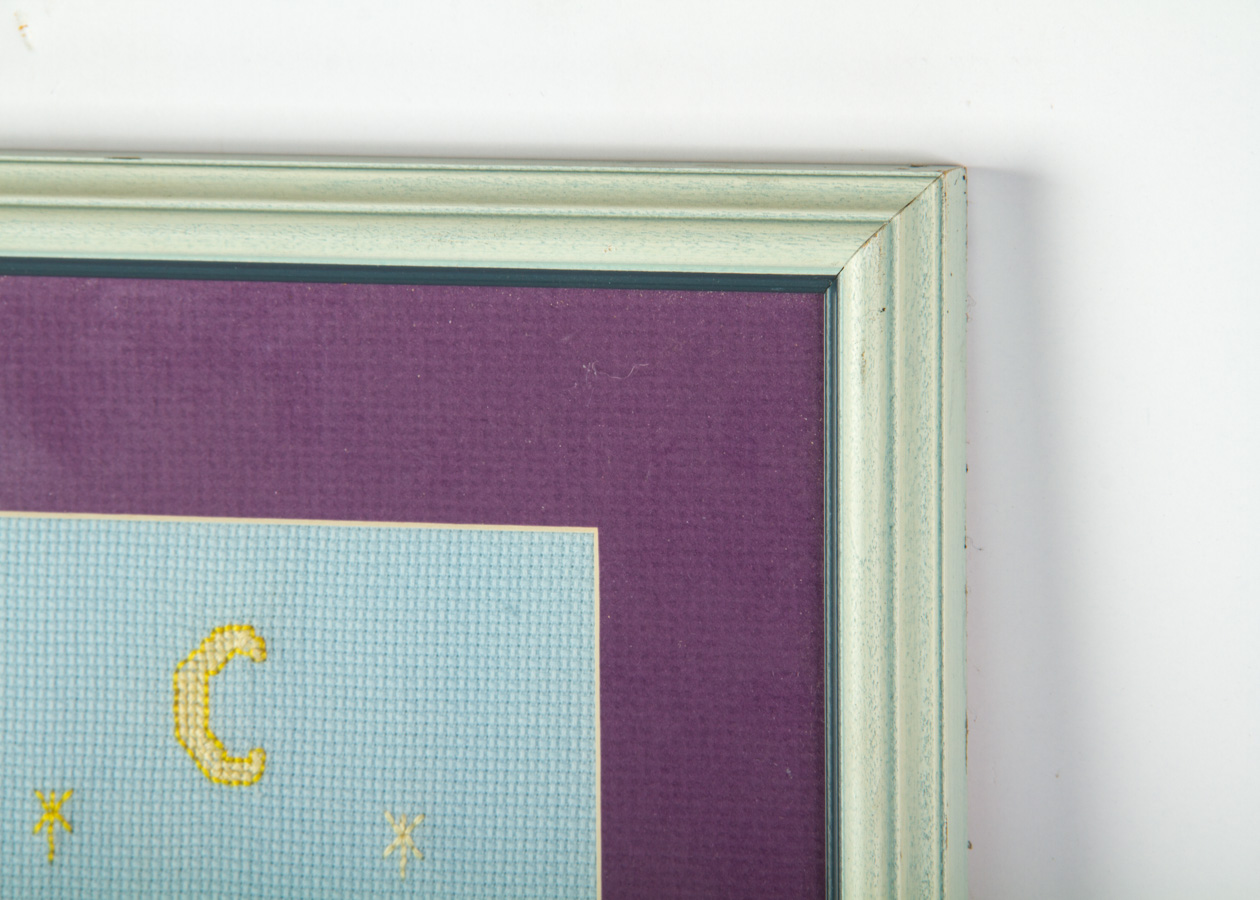 Flying Framed Pegasus Needlepoint