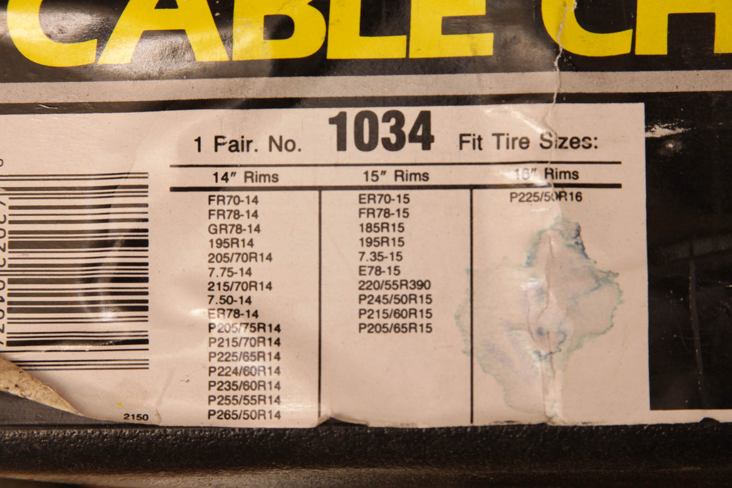 Snow Tire Chains and Tightener