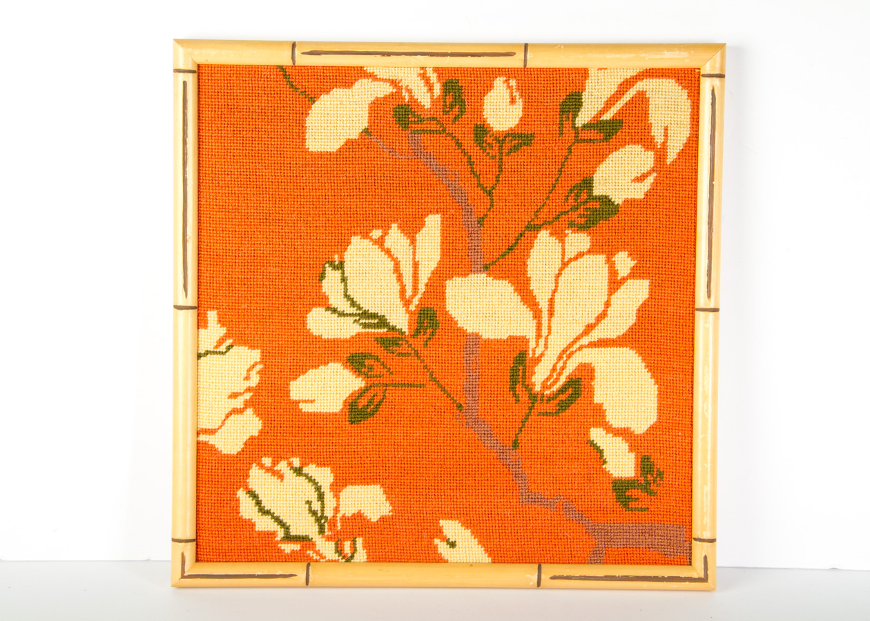 Vintage 1970’s Collection of Framed Needlepoints