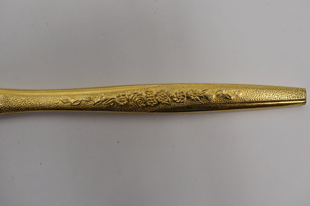 Gold Plated JH Carlyle "Golden Bouquet" Flatware