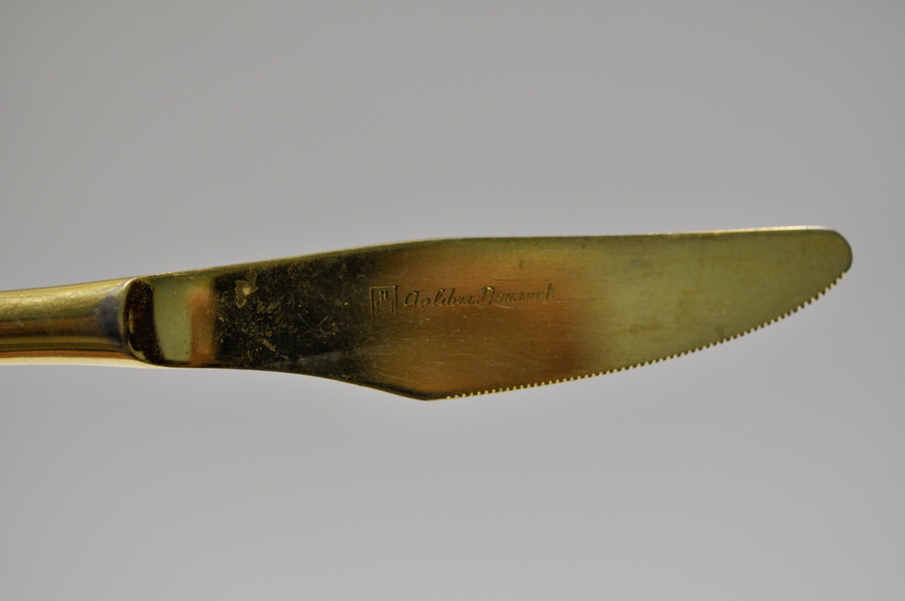 Gold Plated JH Carlyle "Golden Bouquet" Flatware