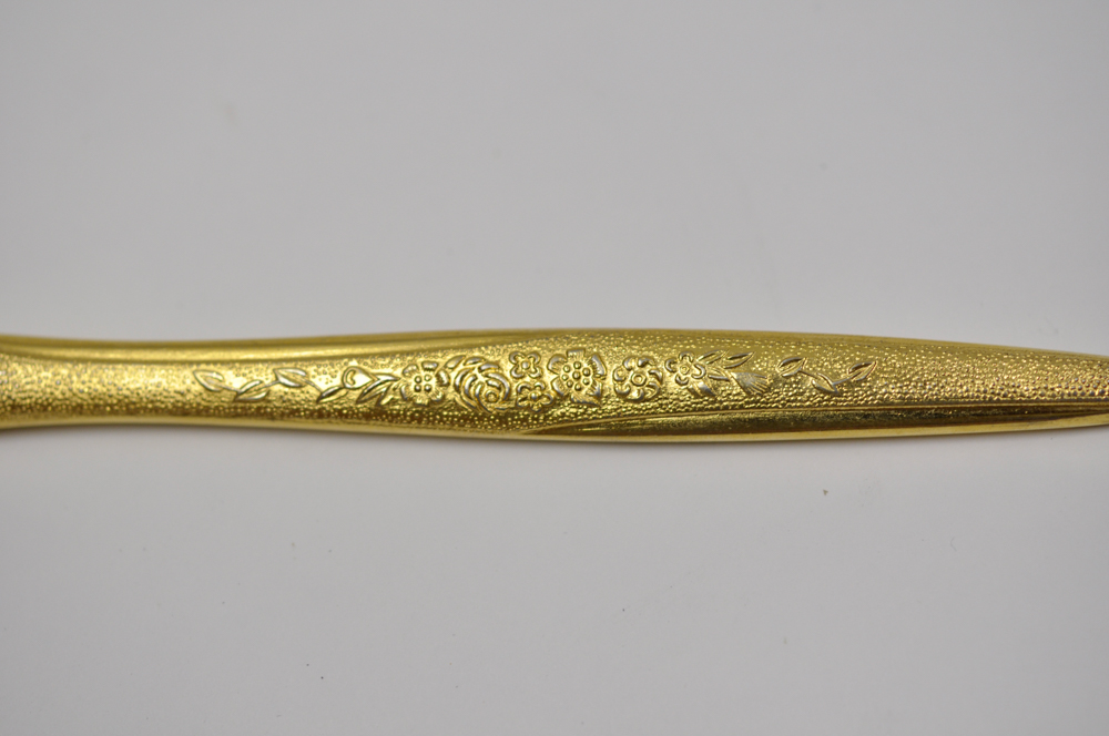 Gold Plated JH Carlyle "Golden Bouquet" Flatware