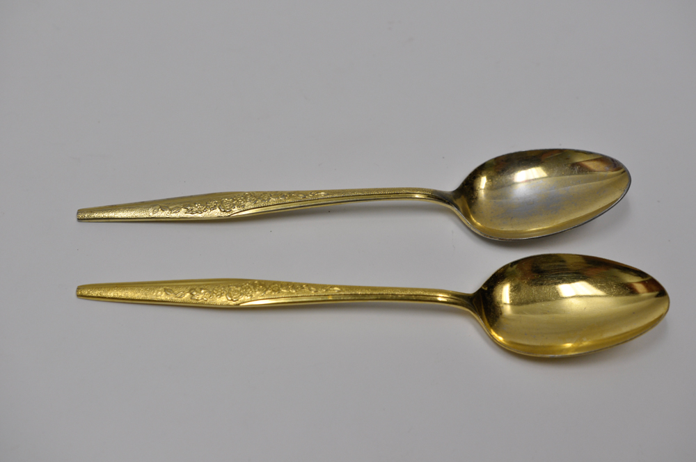 Gold Plated JH Carlyle "Golden Bouquet" Flatware