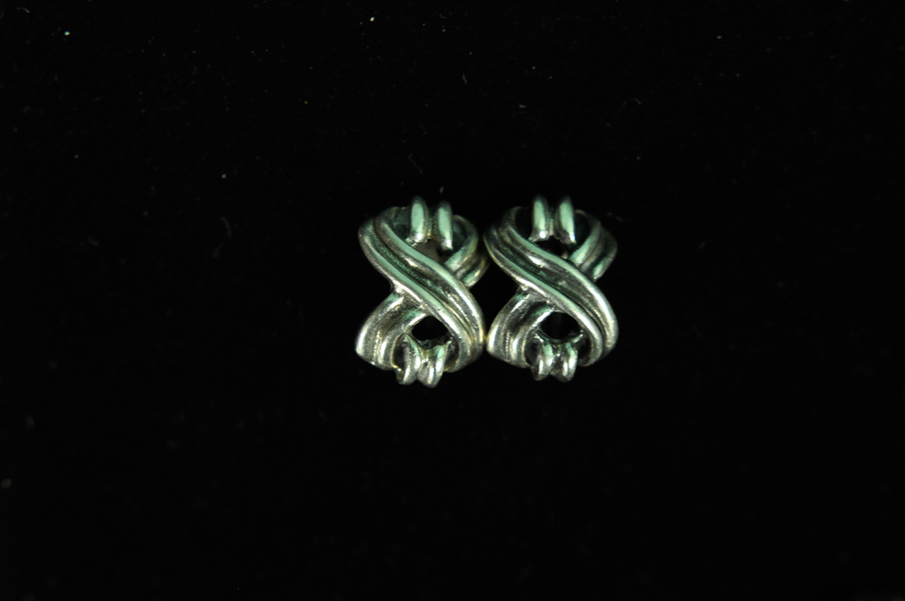Vintage Mexican and Thailand Sterling Clip-On Earrings