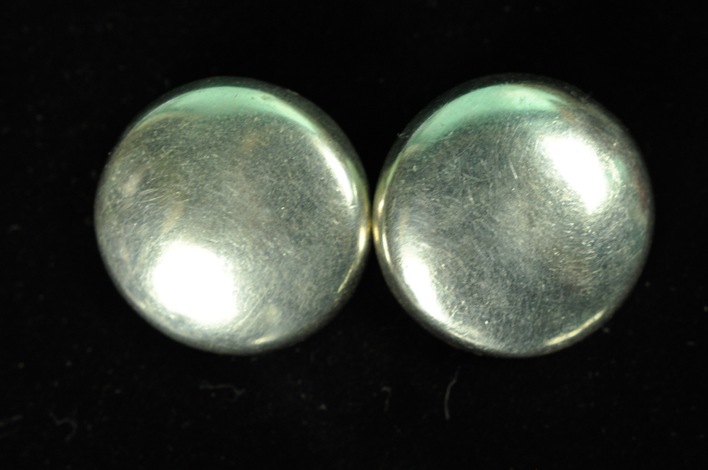 Vintage Mexican and Thailand Sterling Clip-On Earrings