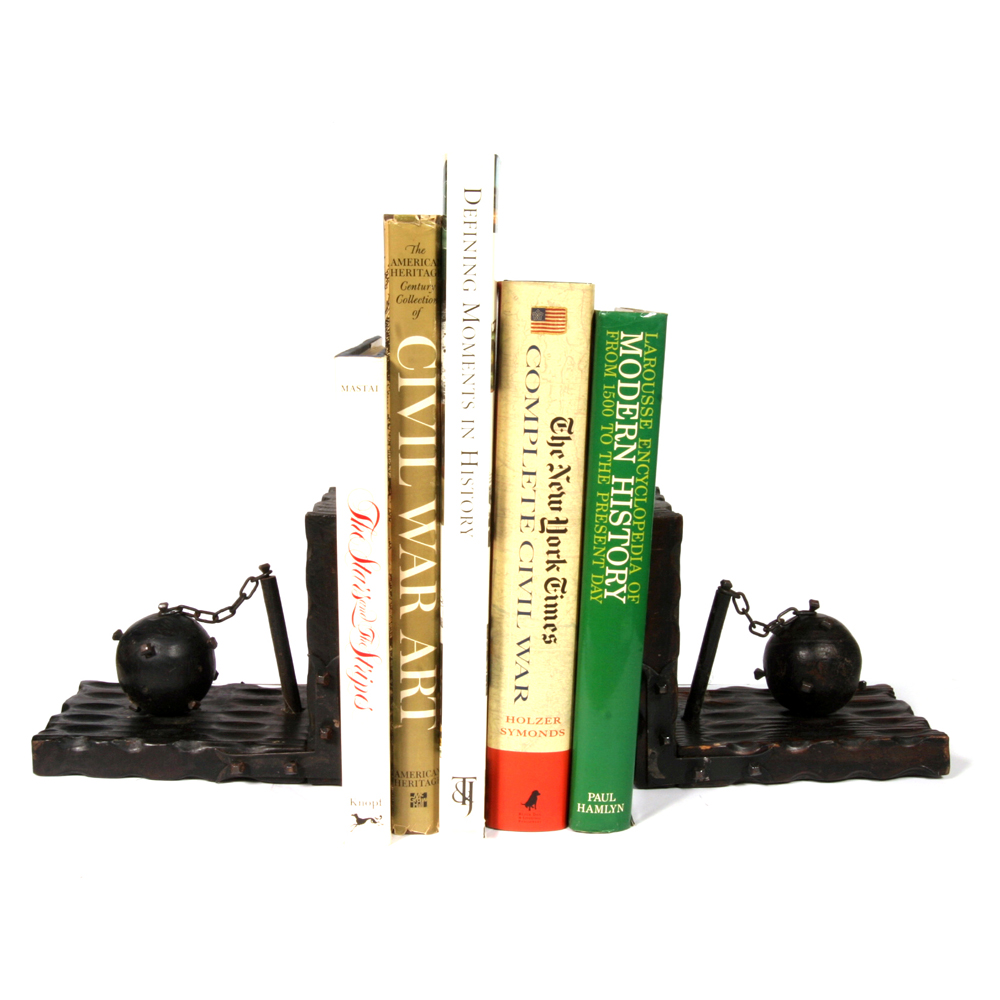 History Books and Flail Bookends