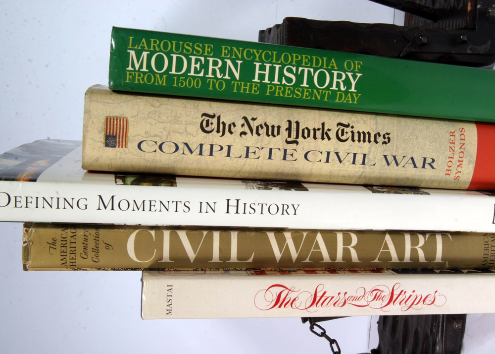 History Books and Flail Bookends