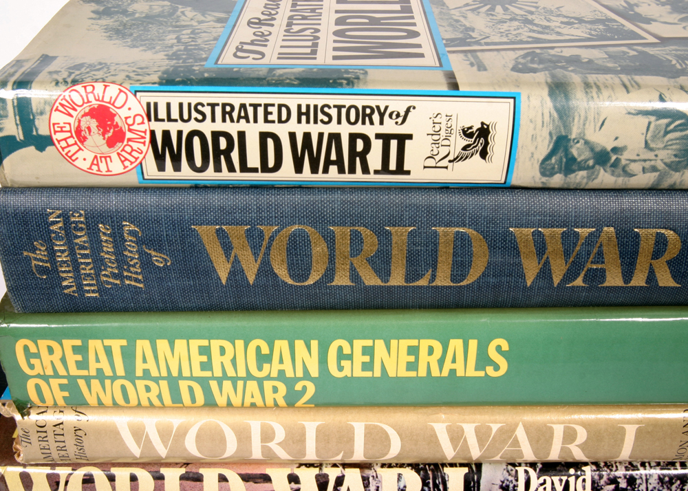 Collection of WWI and WWII Hardcover Books