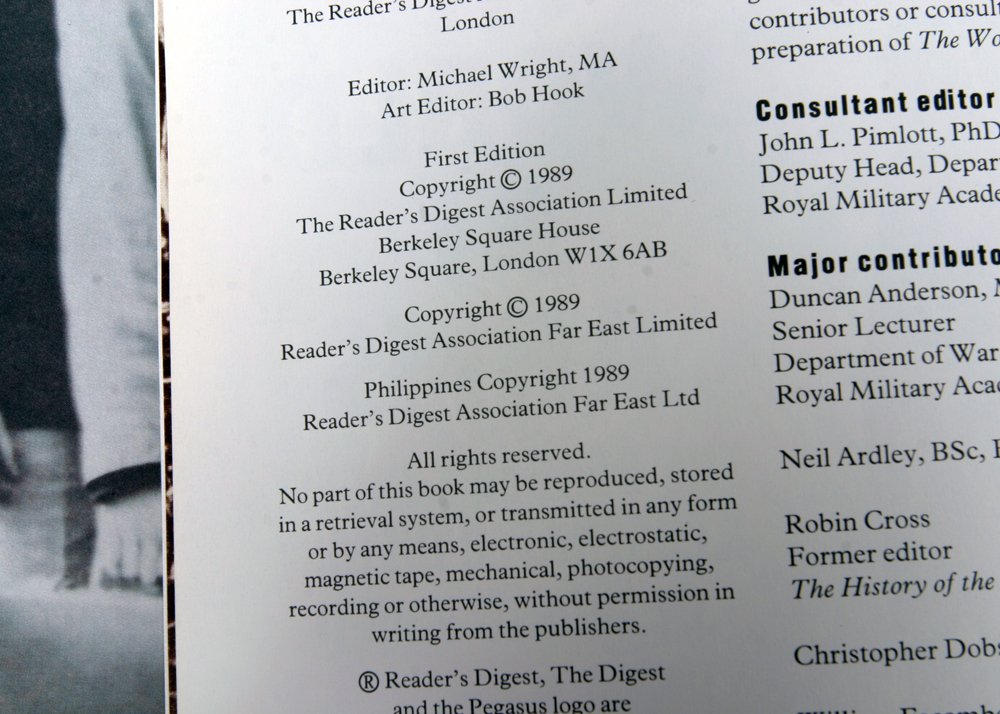 Collection of WWI and WWII Hardcover Books