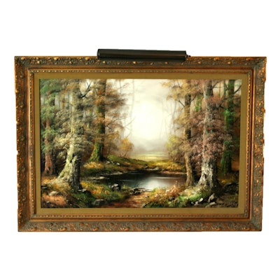 Original Forest Landscape Oil Painting Original Forest Landscape Oil Painting