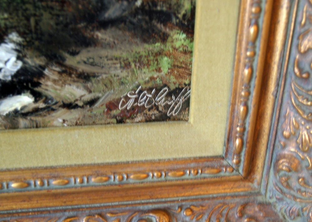 Original Forest Landscape Oil Painting