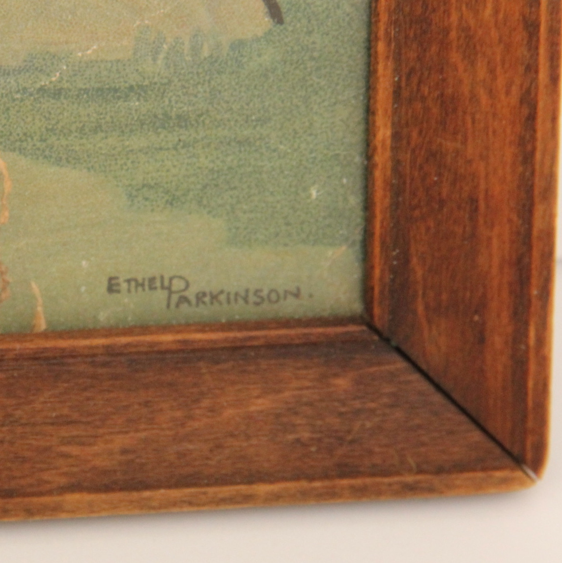 Vintage Ethel Parkinson "Dutch Boys Approaching Girls" Print