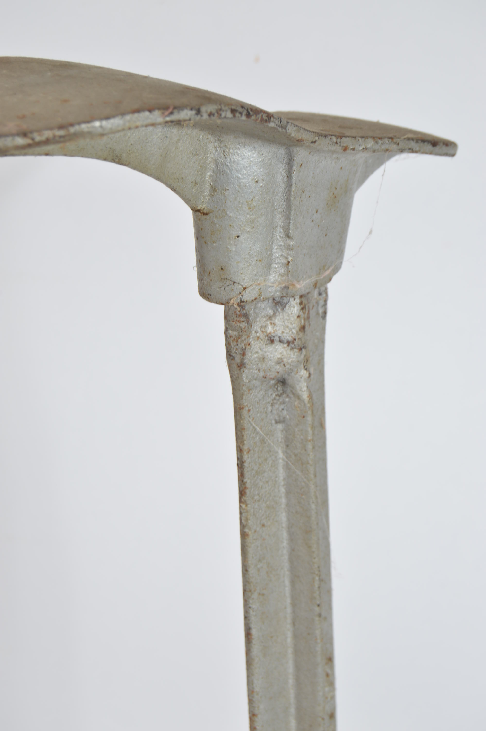 Vintage Metal Cobbler's Last on Stand, Wooden Last, and Metal Bed Pan