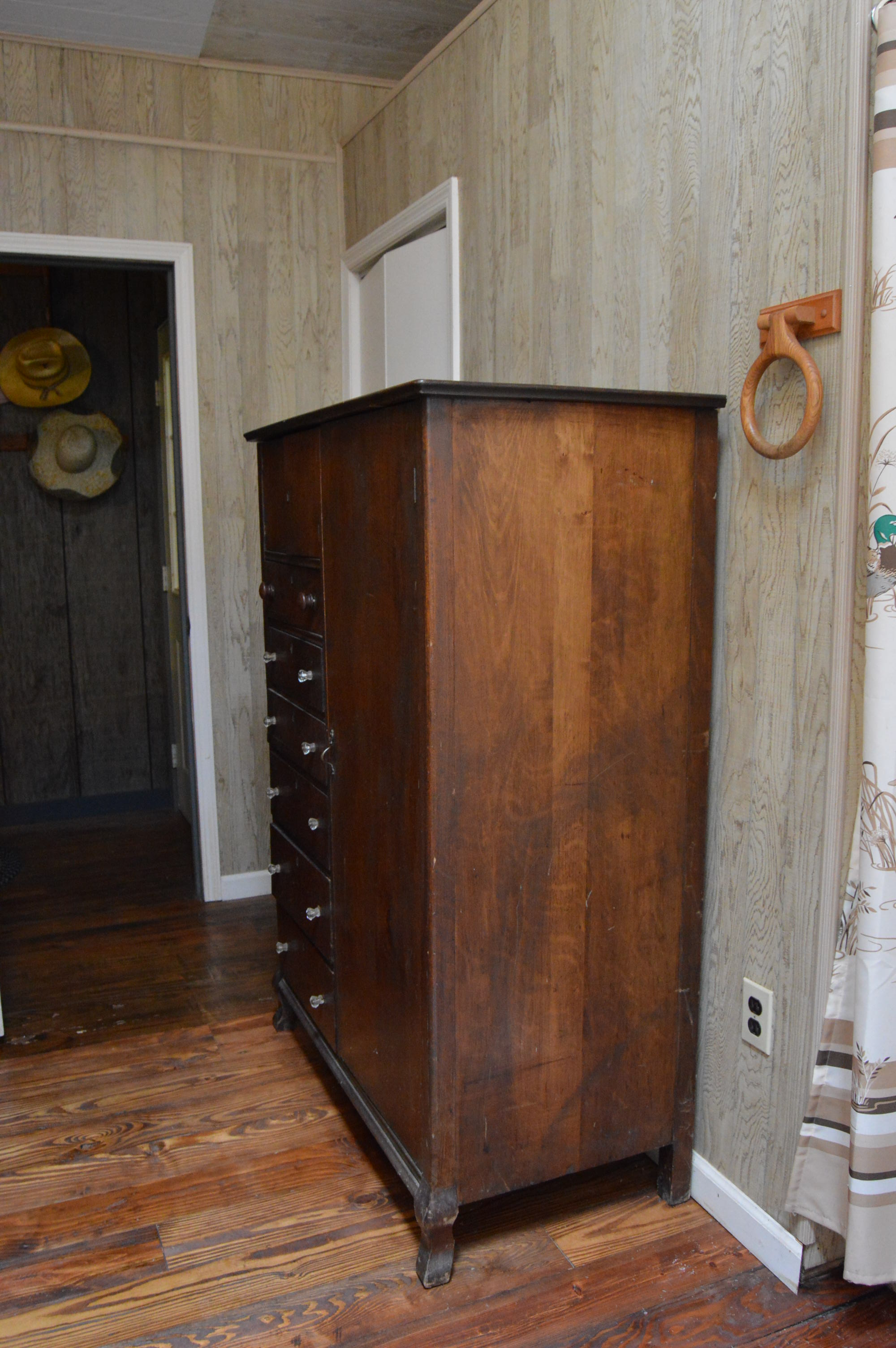 Vintage Chest Armoire Clothes Cabinet
