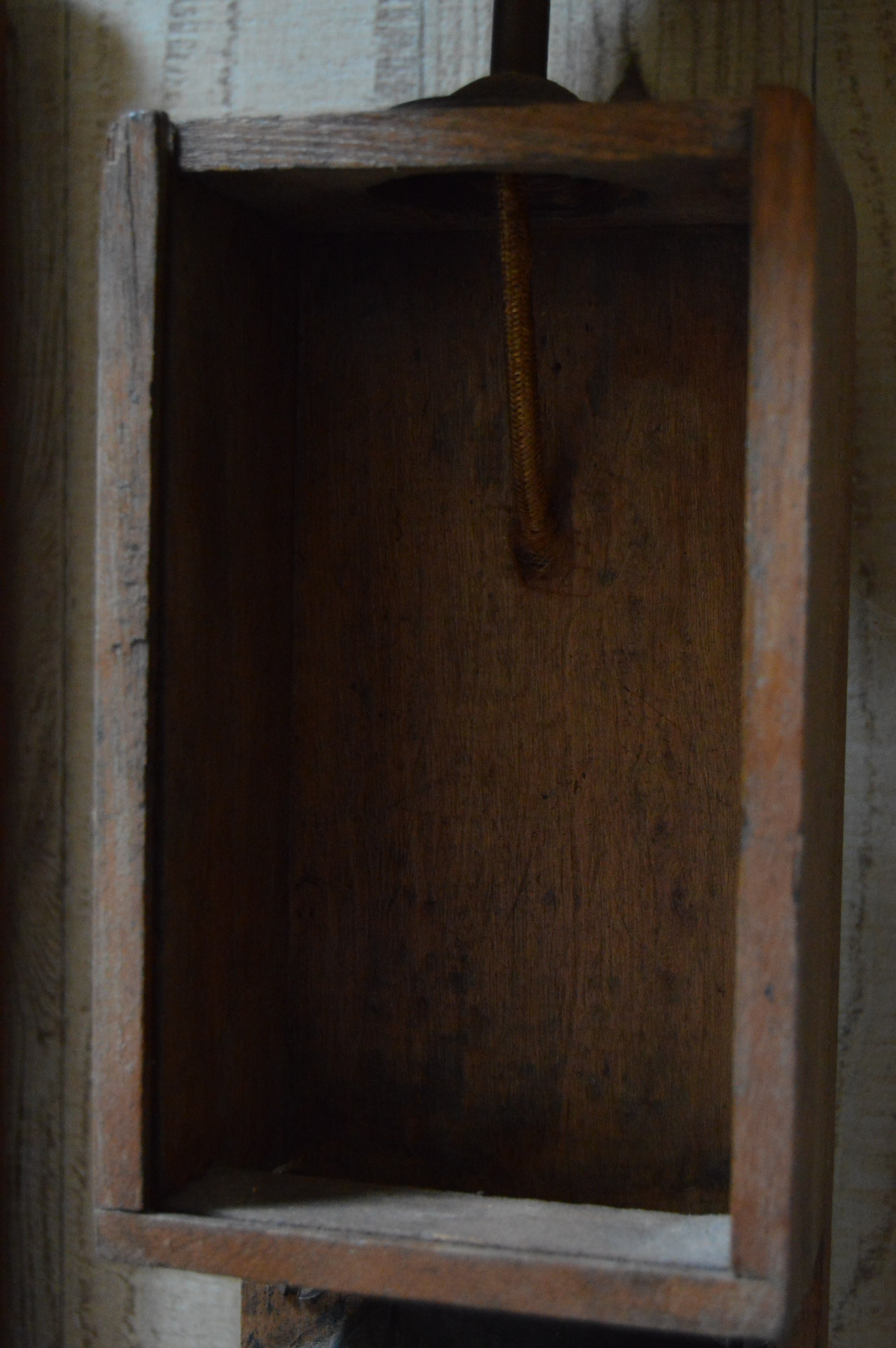 Wall Sconce Lamp Made From a Vintage Coffee Grinder