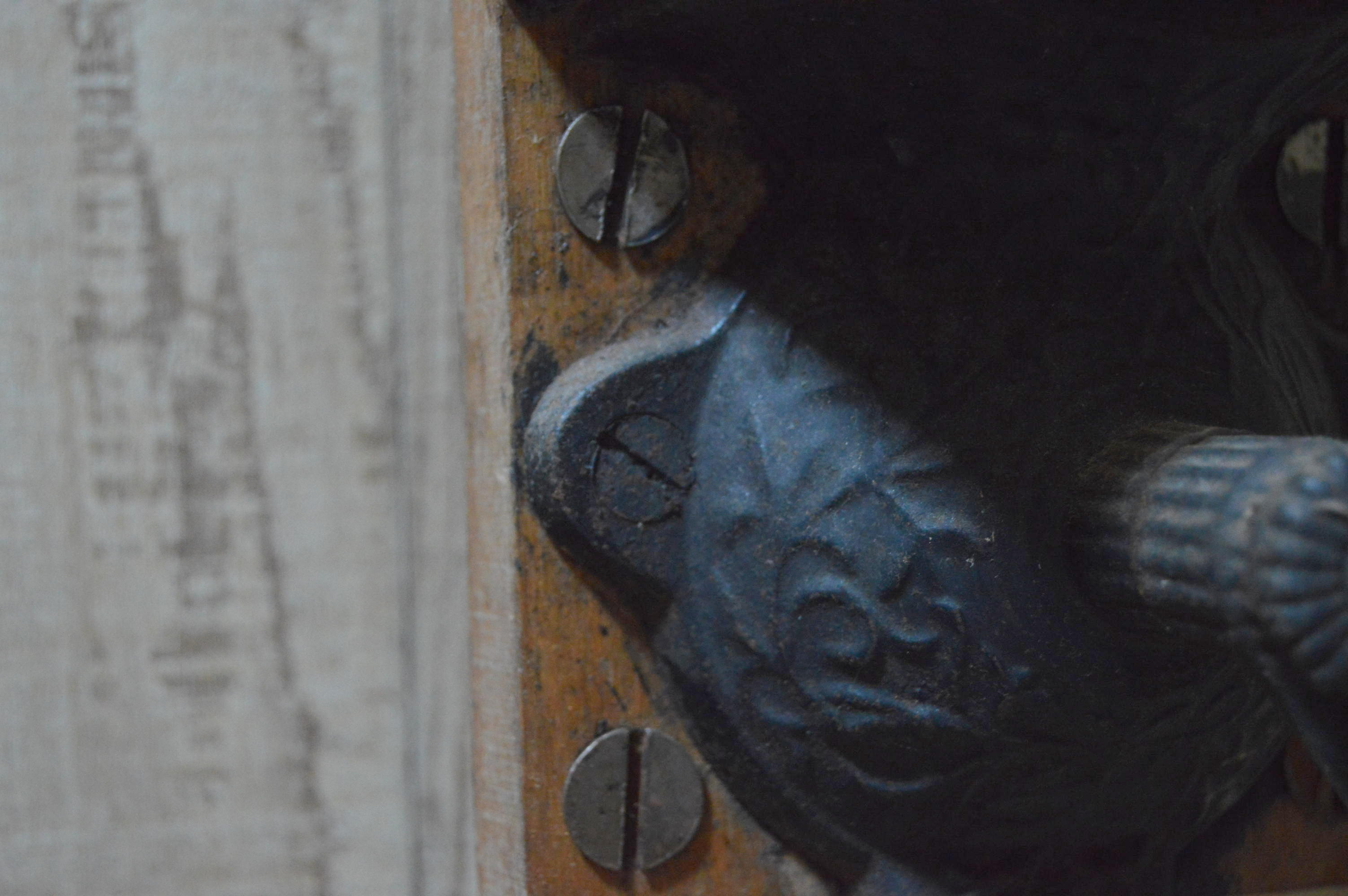 Wall Sconce Lamp Made From a Vintage Coffee Grinder