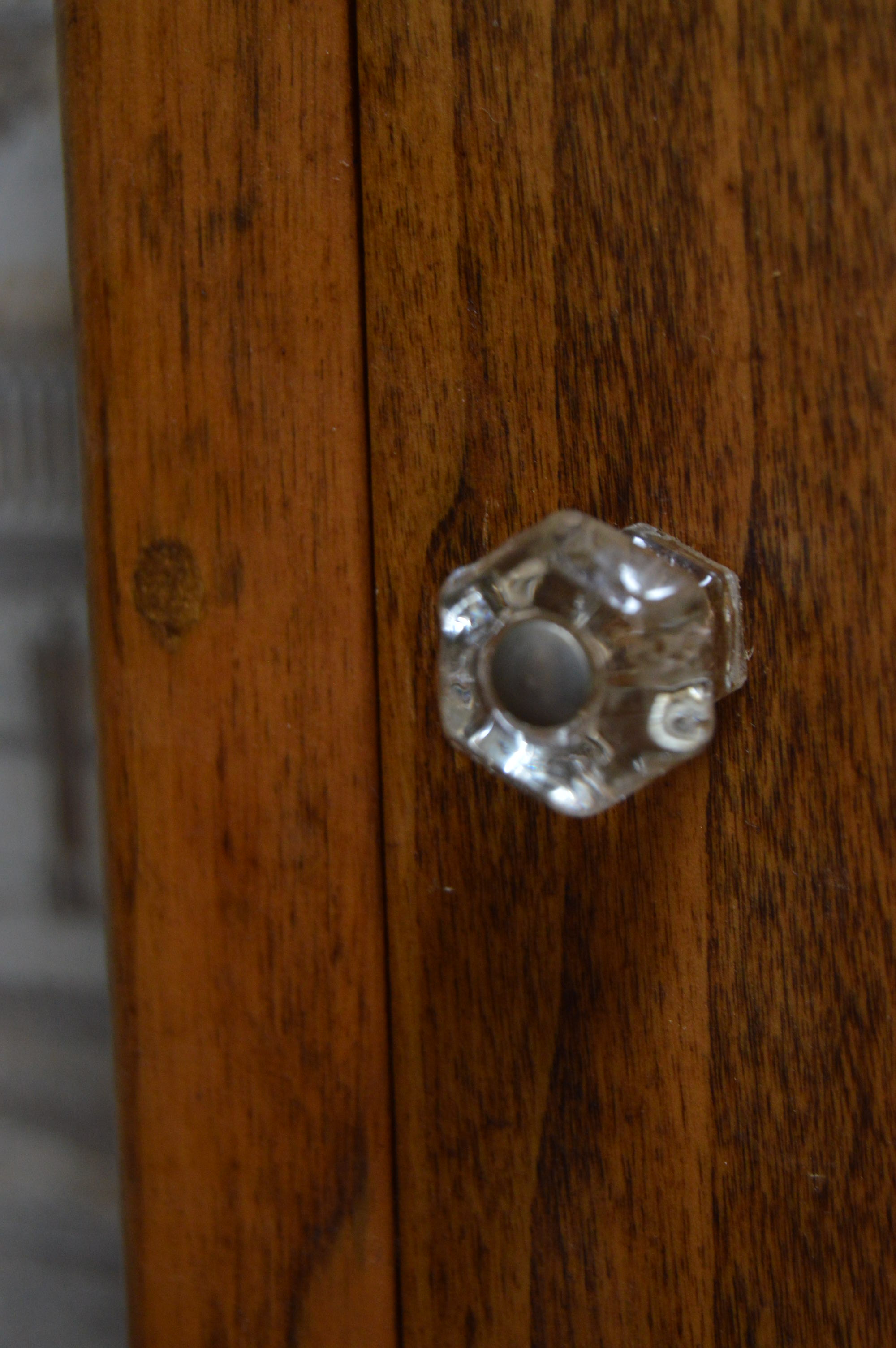 Wooden Medicine Cabinet with Towel Bar