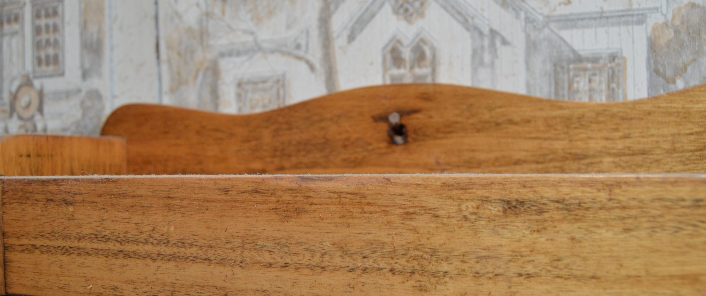 Wooden Medicine Cabinet with Towel Bar