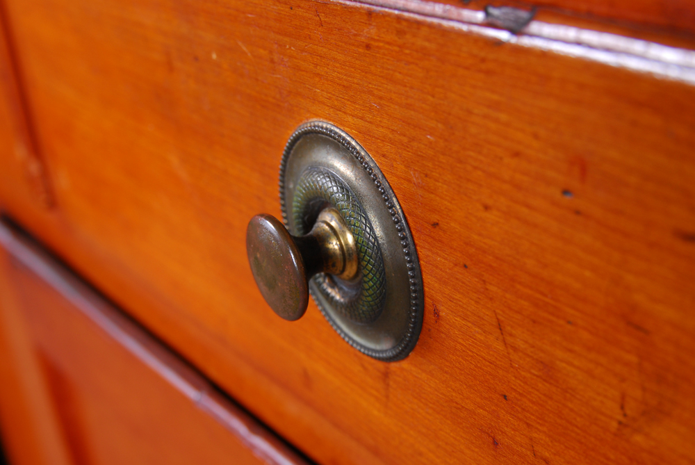 Antique Cherry Step Back Cupboard