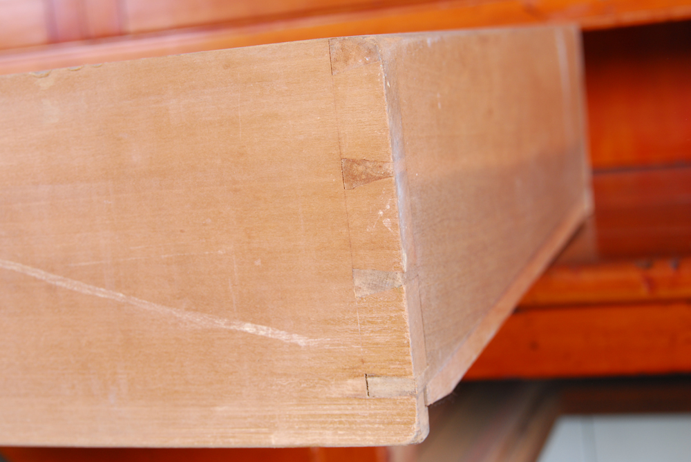 Antique Cherry Step Back Cupboard