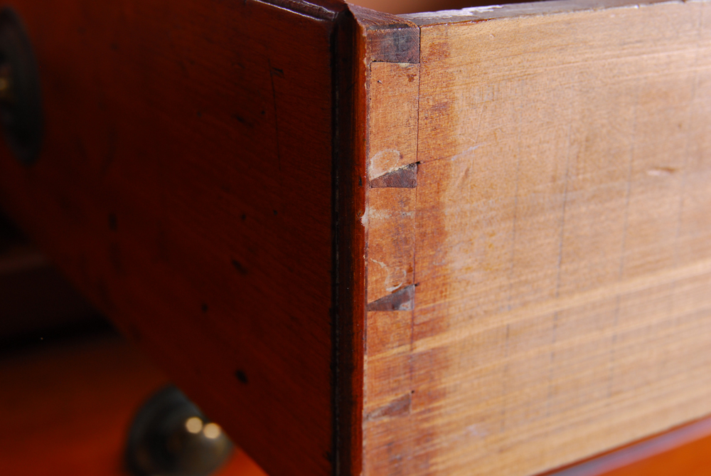 Antique Cherry Step Back Cupboard