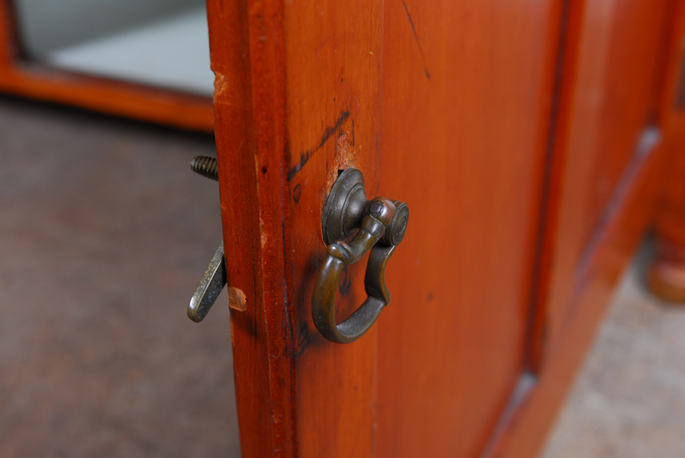 Antique Cherry Step Back Cupboard